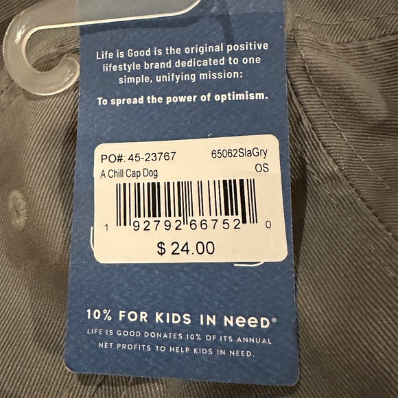 NWT Life is Good Hat Cap Gray Blue Black Dog - Picture 12 of 12